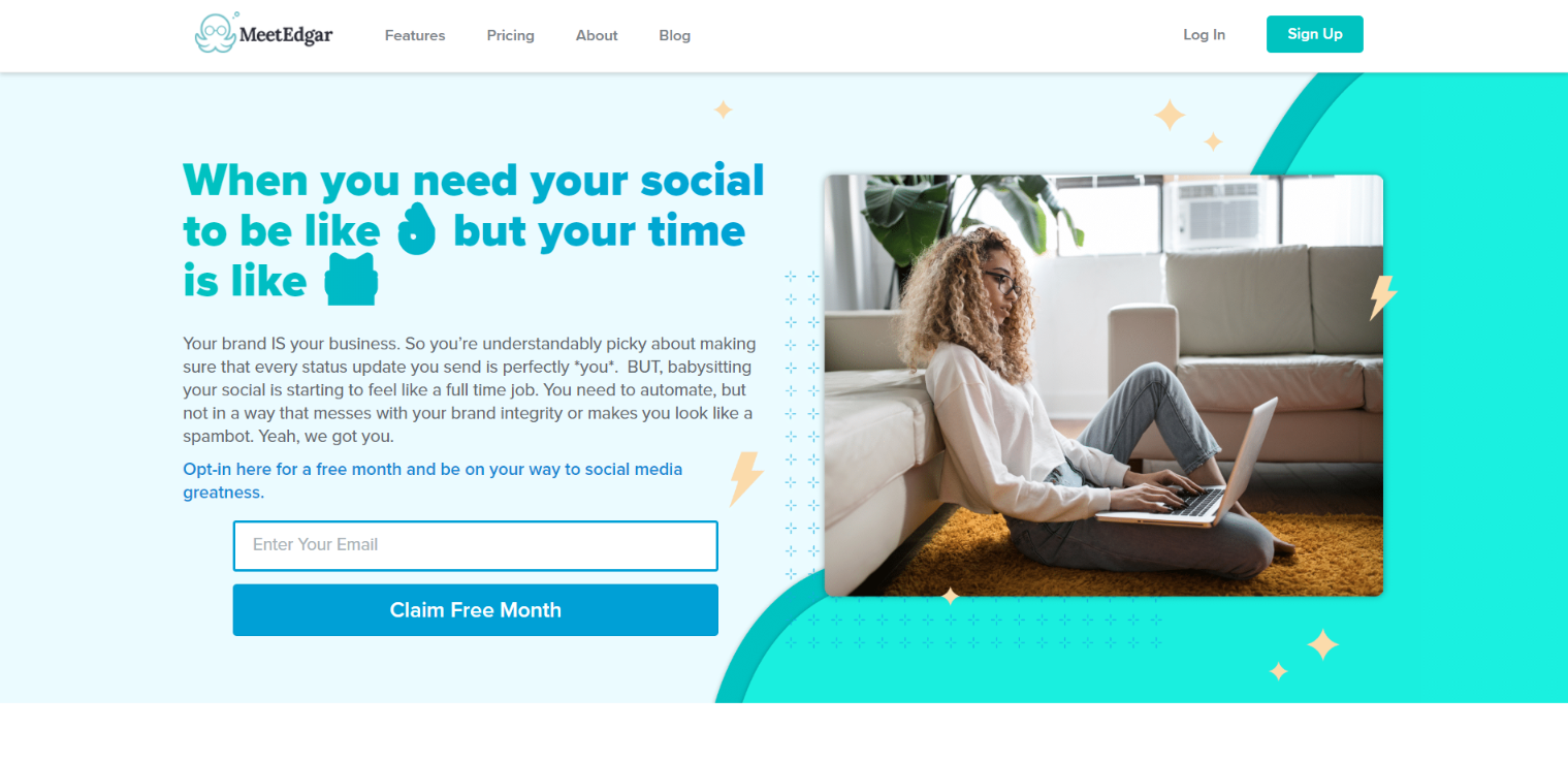 Meet Edgar homepage
