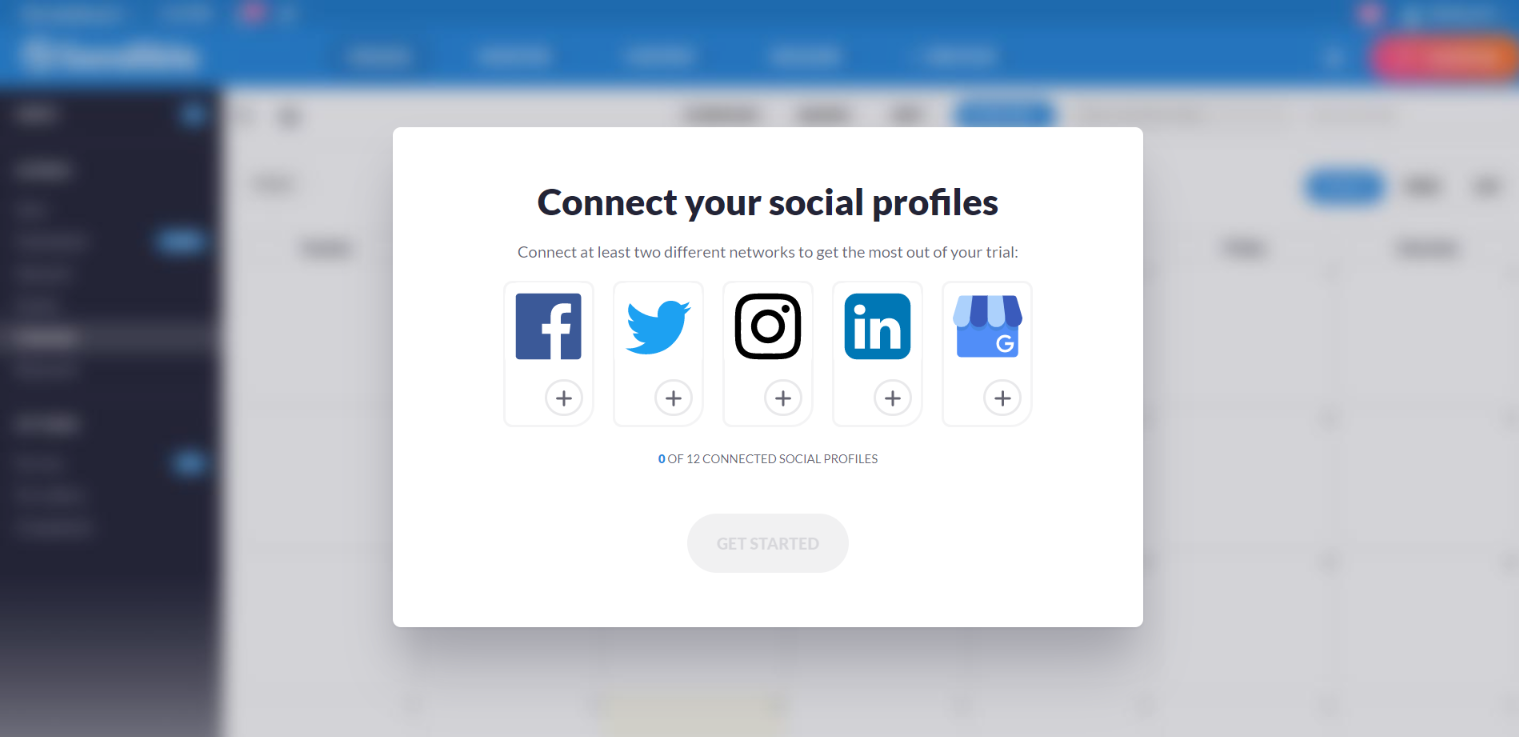 Sendible dashboard