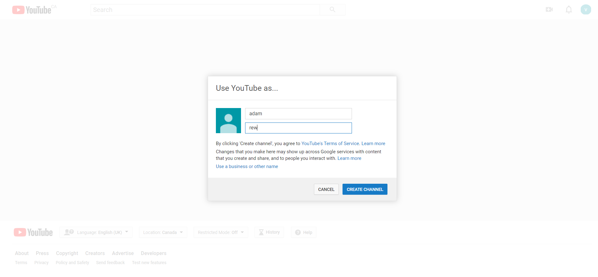 YouTube-channel-account